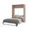 Bestar Cielo 60W 59W Full Murphy Bed, Rustic Brown & White 80183-000009 - alternate 5